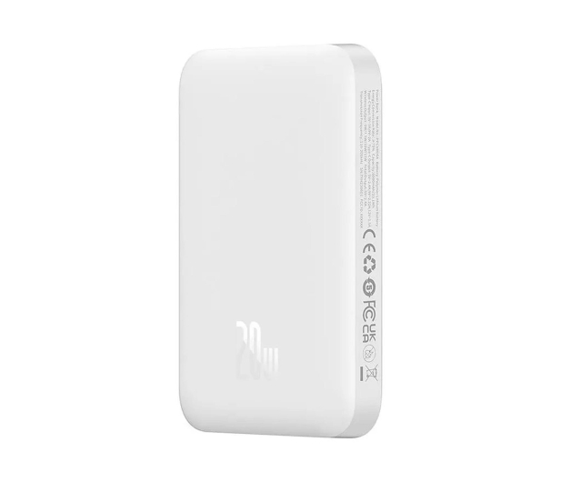 BASEUS Magnetic Mini 6000mAh 20W MagSafe (biały) - 1310905 - zdjęcie